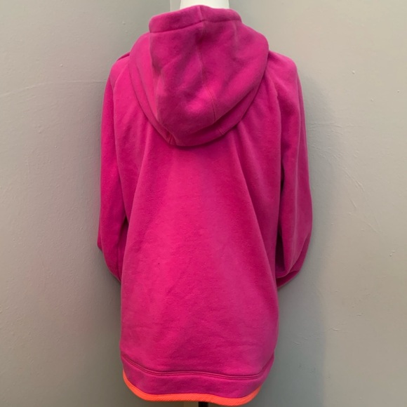 Bright Pink with Orange Detail Hoodie - Picture 4 of 9